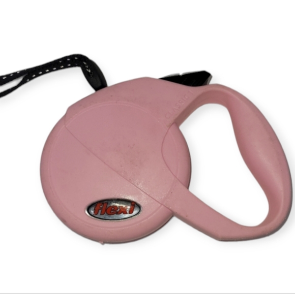 FLEXI PINK CLASSIC CORD RETRACTABLE DOG LEASH CLASSIC 1 - Picture 2 of 6